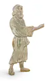 Pewabic, Iridescent Glaze Pottery Figural Tile 1924-1926, 'St. Paul from the Basilica of the National Shrine of the Immacu, 1924
