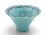 Pewabic, Iridescent Glazed Earthenware Conical Vase 1930-1940, 1930