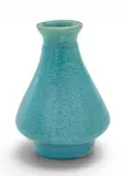Pewabic, Matte Turquoise Glaze Earthenware Vase 1930-1960