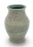 Pewabic, Glazed Ceramic Vase, 1989