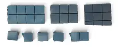 Mary Chase Perry Stratton, Pewabic Pottery (American, 1867-1961) Mosaic Tiles, 8 PCS