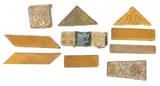 Pewabic, Gold Pottery Tiles, Ca. 20th C., 10 PCS