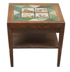 Pewabic, and Spanish Tile Topped Table 20th Cent.