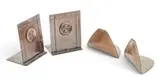 Roycroft, Arts and Crafts Hand Hammered Copper Bookends, Ca. Early 20th C., 2 PAIRS