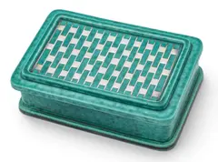 Wilhelm Kåge, for Gustavsberg, Argenta Ceramic Trinket Box, 1230, Mid 20th C.