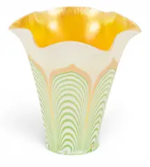 Alexander Joseph von Steuben, Pulled Feather Iridescent Shade 20th Cent.