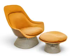 Warren Platner, for Knoll Easy Chair and Ottoman, Ca. 1961-1970, 2 PCS, Ca. 1961