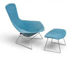 Harry Bertoia, for Knoll Bird Chair and Ottoman, Ca. 1961-1970, 2 PCS, Ca. 1961
