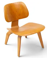 Charles and Ray Eames, for Herman Miller (American) Molded Plywood LCW Potato Chip Chair, Ca. 1950-1957, Depth 22, Ca. 1950, Molded plywood
