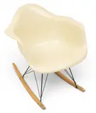 Charles and Ray Eames, for Herman Miller (American) Molded Fiberglass RAR Rocking Arm Chair in Parchment, Ca. 1960, Depth 21