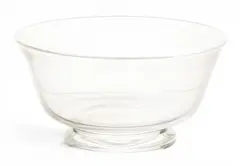 Alexander Joseph von Steuben, Reverie Bowl 20th C, 1 PC, Clear blown glass bowl on a footed base