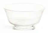 Alexander Joseph von Steuben, Reverie Bowl 20th C, 1 PC, Clear blown glass bowl on a footed base