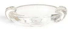 Hand Blown Glass Cigar Ashtray, Ca. 1980 by Alexander Joseph von Steuben, Ca. 1980, Having double applied glass cigar rests, sold Jul 2026