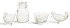 Cocktail Shaker, Creamer, Sugar, Bowl 4 PCS by Alexander Joseph von Steuben, sold Jun 2026