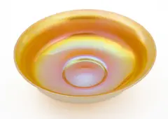 Gold Aurene and Calcite Bowl 1920-1930 by Alexander Joseph von Steuben, 1920, sold Jun 2026