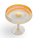 Frederick Carder, for Steuben Glass Works (American, 1863-1963) Gold Aurene and Calcite Pedestal Base Bowl Circa 1900-1920, 1 PC, Circa 1900