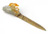 Daum, "Chevaux De Marly" Pate De Verre Letter Opener