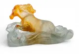 Daum, Pate De Verre Chevaux De Marly