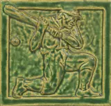 Pewabic, Handmade Tile, 2007, 'Baseball Player'