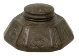 Tiffany Studios, New York Bronze Inkwell 1920, 'Zodiac Pattern', 1920