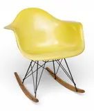 Charles and Ray Eames, for Herman Miller (American) Molded Fiberglass Shell, Metal Frame and Birch Runners, Ca. 1950s, 'RAR Rocker', W 25