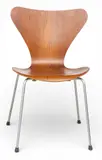for Fritz Hansen (Danish) Laminated Plywood Side Chair 1963, Depth 17 by Arne Jacobsen, 1963, sold Feb 2026