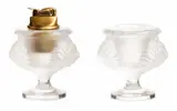 Frosted Crystal Smoking Set 'Tete De Lion', 2 PCS by Lalique, sold Dec 2025