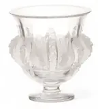Clear and Frosted Crystal Vase 'Dampierre' by Lalique, 1948, sold Dec 2025