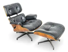 Charles and Ray Eames, for Herman Miller (American) Chair and Ottoman 20th Cen., Depth 31