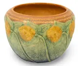 Roseville, 'Sunflower' Pattern Art Pottery Jardiniere, Ca. 1930, Ca. 1930