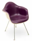 Charles and Ray Eames, for Herman Miller Dax Molded Fiberglass and Vinyl Arm Chair 20th Cen.