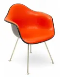 Charles and Ray Eames, for Herman Miller Dax Molded Fiberglass and Vinyl Arm Chair 20th Cen.