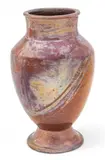 Pewabic, Iridescent Glazed Pottery Vase, Drilled to Be a Lamp, Ca. Mid 20th C.
