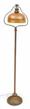 Brown Aurene Glass Shade Floor Lamp by Alexander Joseph von Steuben, offered Nov 2025