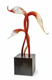 Blown Glass Sculpture 2003, 'Oxblood And Clear Heron Installation' by Dale Chihuly, 2003, site-specific work featuring oxblood and clear glass elements inspired by herons, sold Oct 2025