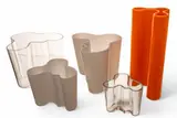 for Iittala (Finland) 'Savoy' Vases, 5 PCS by Alvar Aalto, Lot includes: Two white cased glass Savoy vases, sold Oct 2025