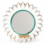 with Brass Clips Janina Table Top Mirror by Lalique, sold Oct 2025