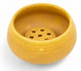 Yellow Pottery Vase, #1802, XIX 1920 by Rookwood Pottery, 1802, matte glaze, sold Sep 2025