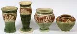 'Donatello' Vases, -10 4 PCS by Roseville, sold Sep 2025