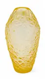 Lalique, Yellow Violeta Crystal Vase