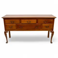 Cherry Sideboard, Queen Anne Style 1978, Depth 19 by L & Jg Stickley, 1978, offered Jul 2025