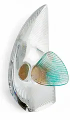 Daum, Angel Fish with Pate-de-verre Fins 20th Century, Depth 5