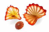 Blown Glass 'Red Seaform Set with Blue Lip Wrap' 3 PCS by Dale Chihuly, sold Jun 2025