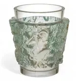 René Lalique, 'Bacchus' Frosted Crystal Vase, Ca. 1930