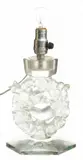 Frosted Art Crystal Lamp 'Mesanges Pattern' by Lalique, sold Jun 2025