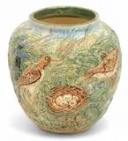 Weller, Vase, Bird Ion Nest