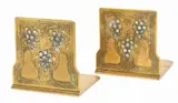 'Abalone' Dore Bronze & Abalone Inlay 1173 Bookends, Early 20th C. 1 PAIR by Tiffany Studios, sold Jun 2025