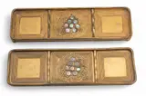 'Abalone' Dore Bronze & Abalone 1159 Pen Trays 2 PCS by Tiffany Studios, sold Jun 2025