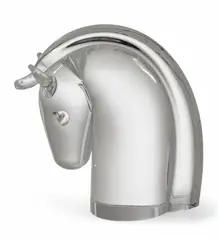 Alexander Joseph von Steuben, Blown Glass Horse Paperweight Depth 3.5