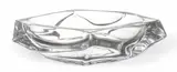 Colorless Freeform Glass Centerpiece Bowl, Ca. 1960 Depth 10 by Daum, Ca. 1960, sold Mar 2025